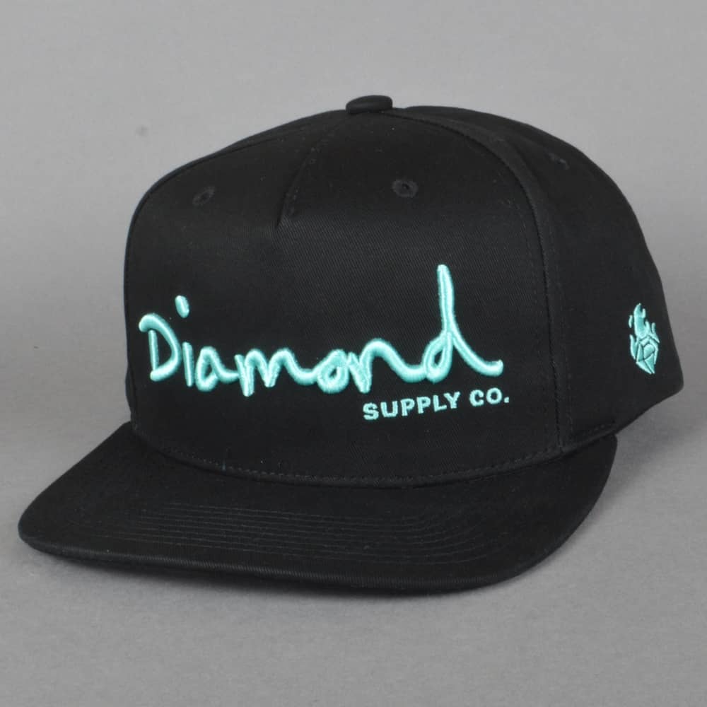 Diamond Supply Co Script Logo - Diamond Supply Co. OG Script Snapback Cap - Black - SKATE CLOTHING ...