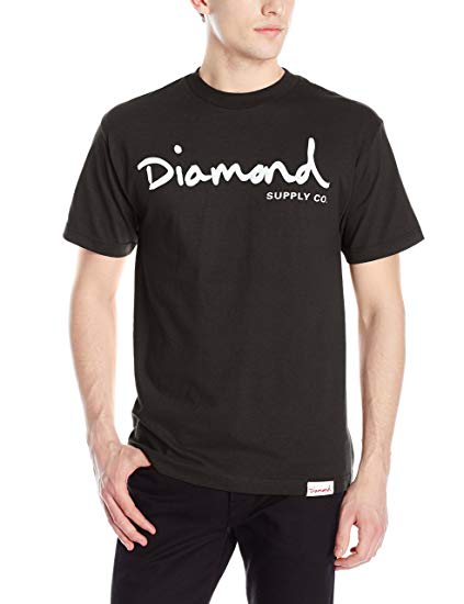 Diamond Supply Co Script Logo - Amazon.com: Diamond Supply Co. Men's OG Script T-Shirt: Clothing