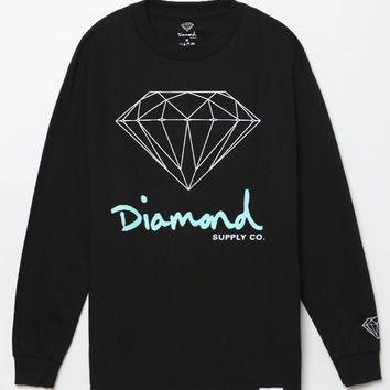 Diamond Clothing Brand Logo - Diamond Supply Co OG Script Logo Long from PacSun | Things I want