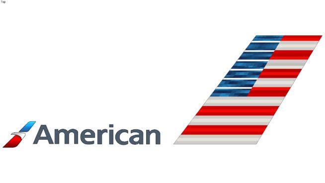 American Airlines Logo - American Airlines logo | 3D Warehouse