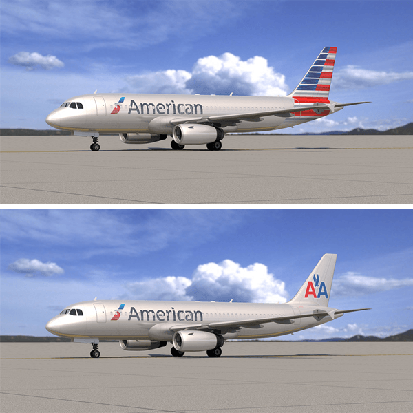 American Flag Airline Logo - Brand New: American Airlines Tail Future