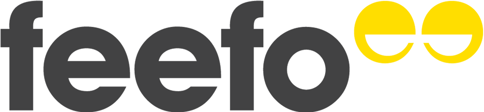 Gray and Yellow Logo - Download Feefo Logo
