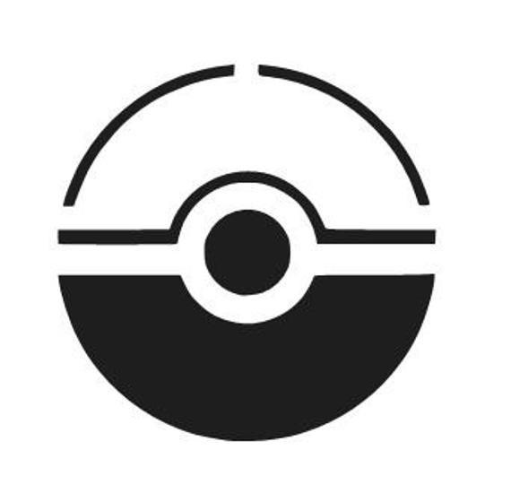 Pokeball Logo - Pokemon Go Pokeball Logo Vinyl Decal Sticker Car Window Laptop | Etsy