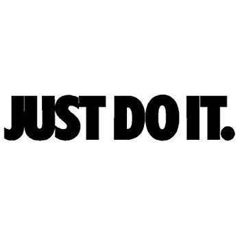 Black Nike Logo - Amazon.com: Nike Just Do It Logo Vinyl Sticker Decal-Black-12 Inch ...