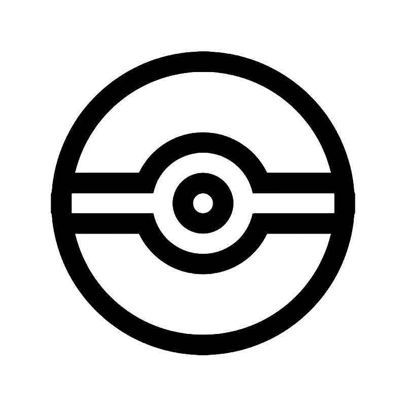Pokeball Logo - Pokemon Logo Pokeball Gaming Vinyl Sticker