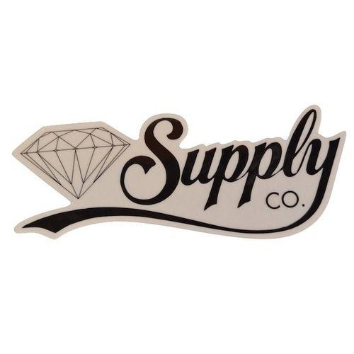 Diamond Supply Co Script Logo - Diamond Supply Co Skateboard Sticker Script Black x 1