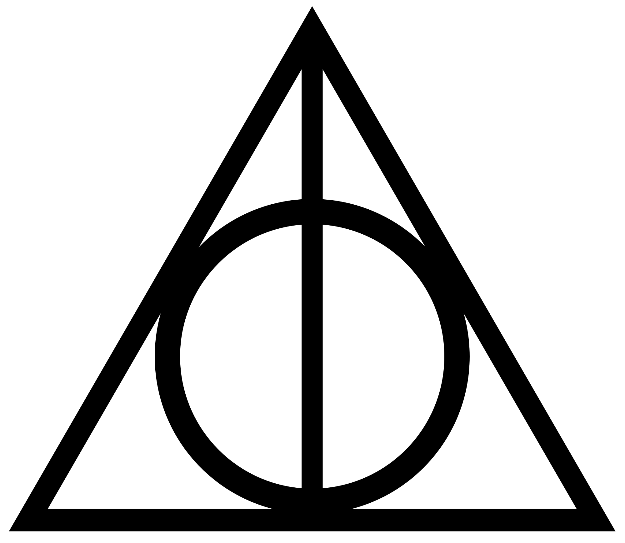 Triangle Harry Potter HP Logo - File:Deathly Hallows Sign.svg - Wikimedia Commons