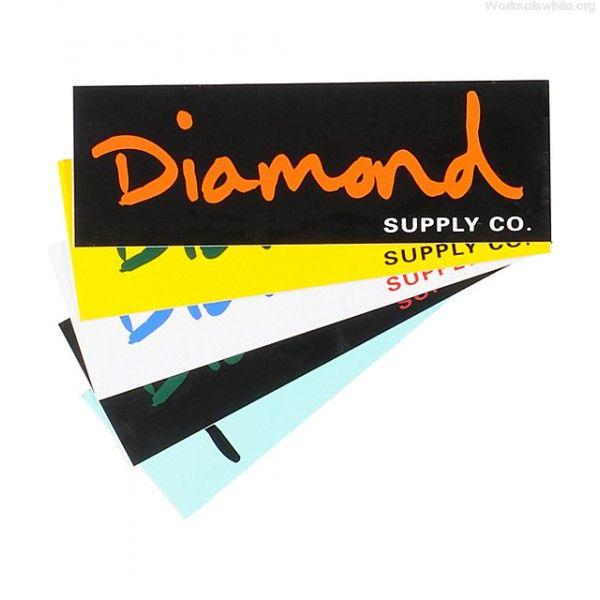 Diamond Supply Co Script Logo - Diamond Supply Co OG Script Sticker tO0QuqxL