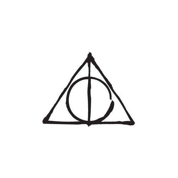 Triangle Harry Potter HP Logo - Deathly Hallows Symbol- Harry Potter- HP- Decal Sticker $2.49