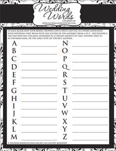 Blue with White Letters Starting with Z Logo - Wedding Words Beginning with Each Letter of the Alphabet, from “A ...