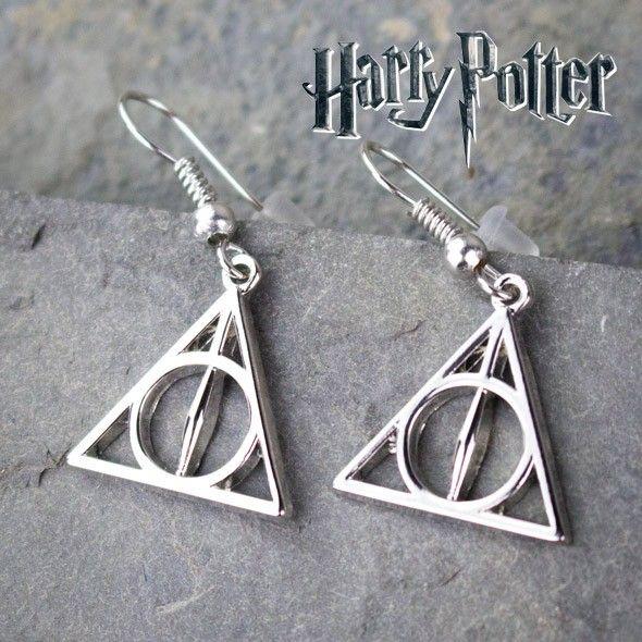 Triangle Harry Potter HP Logo - The Official Harry Potter Deathly Hallows Earrings