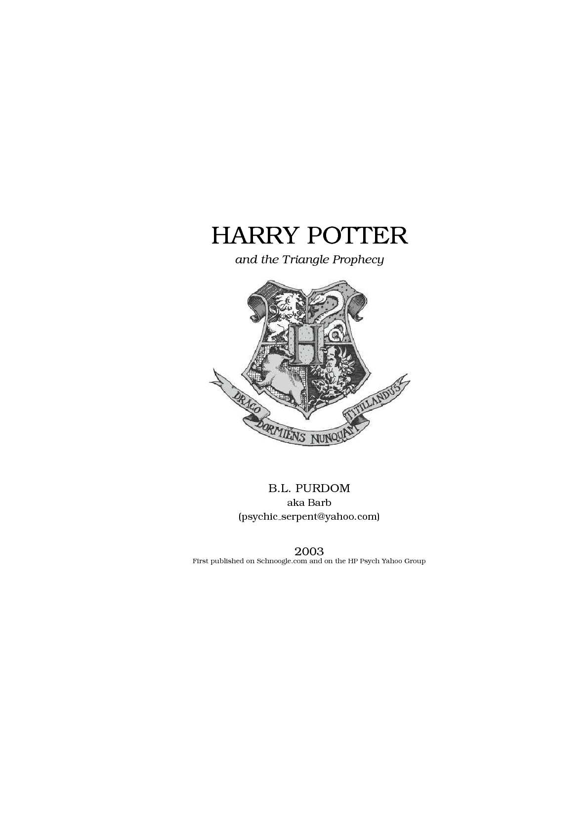 Triangle Harry Potter HP Logo - Calaméo - Fanfiction Harry Potter and the Triangle Prophecy (Book7)