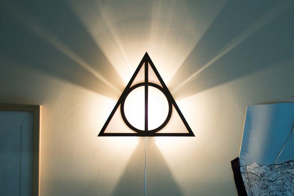 Triangle Harry Potter HP Logo - Deathly Hallows Harry Potter wall sconce — TheBkPk