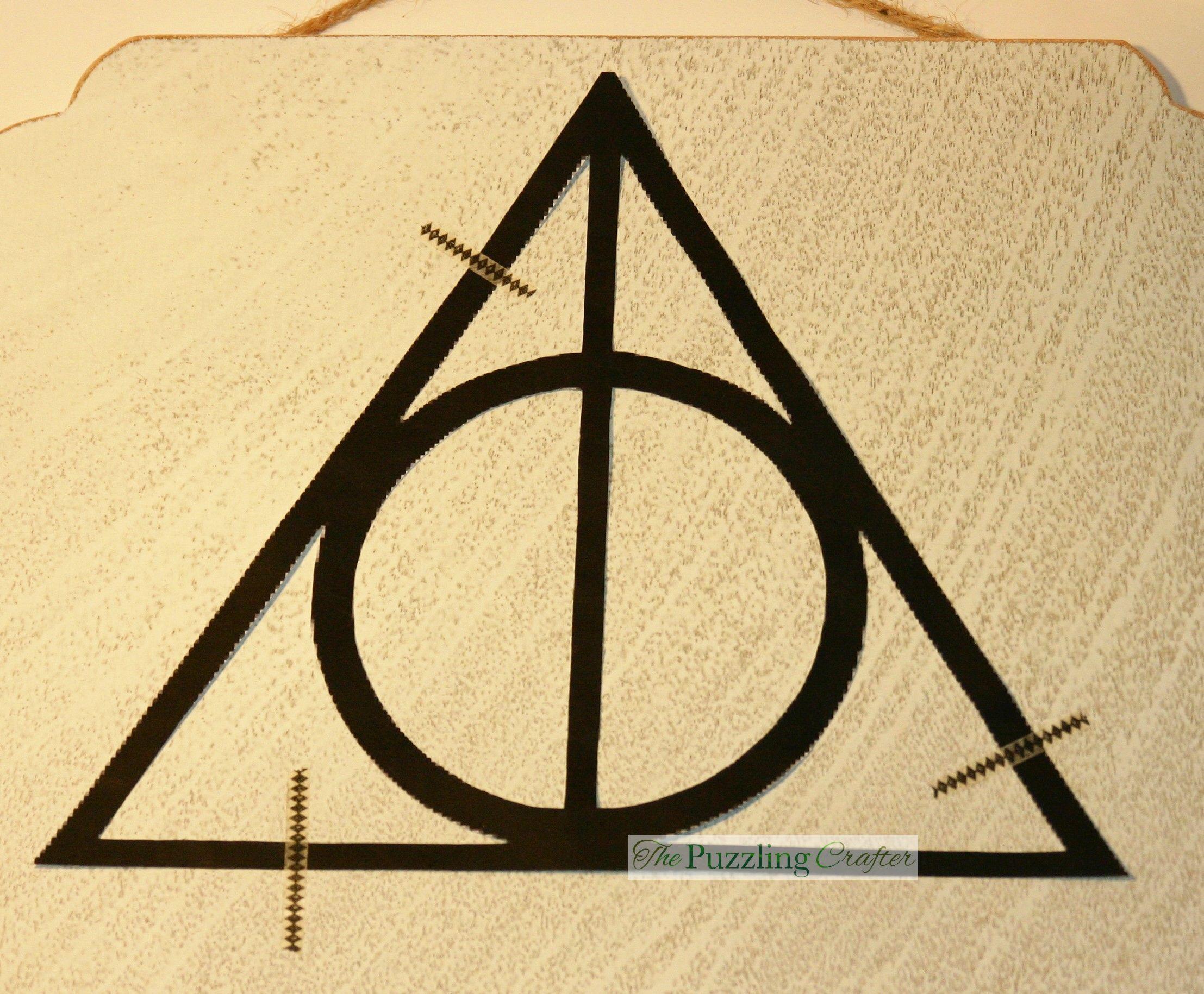 Triangle Harry Potter HP Logo - Harry Potter String Art - The Puzzling Crafter