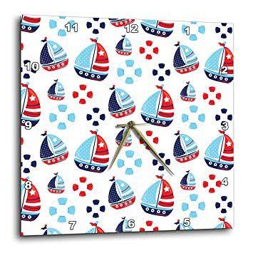 Red White Blue Sail Logo - Amazon.com: 3dRose Anne Marie Baugh - Patterns - Cute Red, White ...