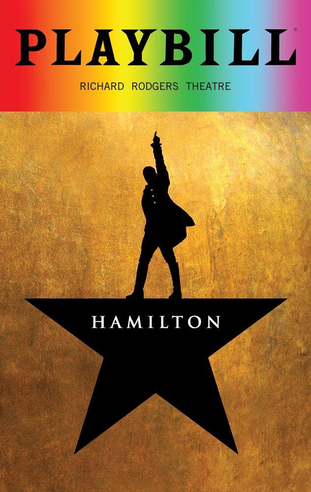 I Can Use Playbill Logo - Hamilton 2018 Playbill with Rainbow Pride Logo