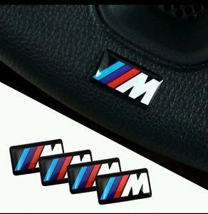 BMW M Sport Logo - 4 Small BMW M SPORT Logo Decal/Badge/StickerAdhesive/M1/M2/M3/M4/M5 ...