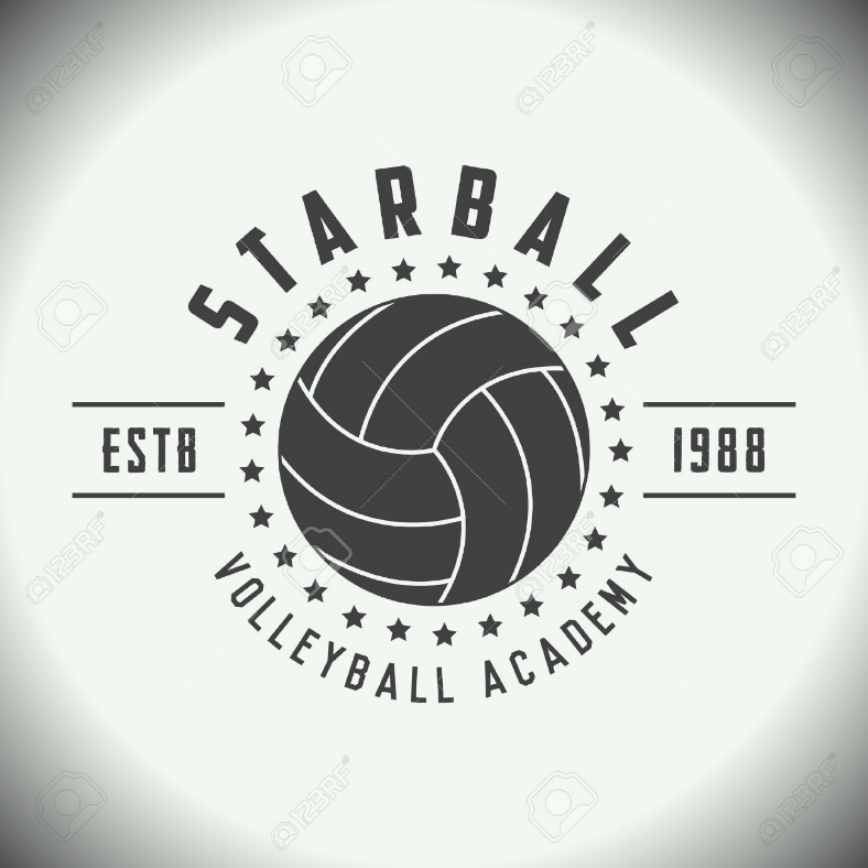 Black and White Volleyball Logo - 8+ Volleyball Logo Designs | Design Trends - Premium PSD, Vector ...