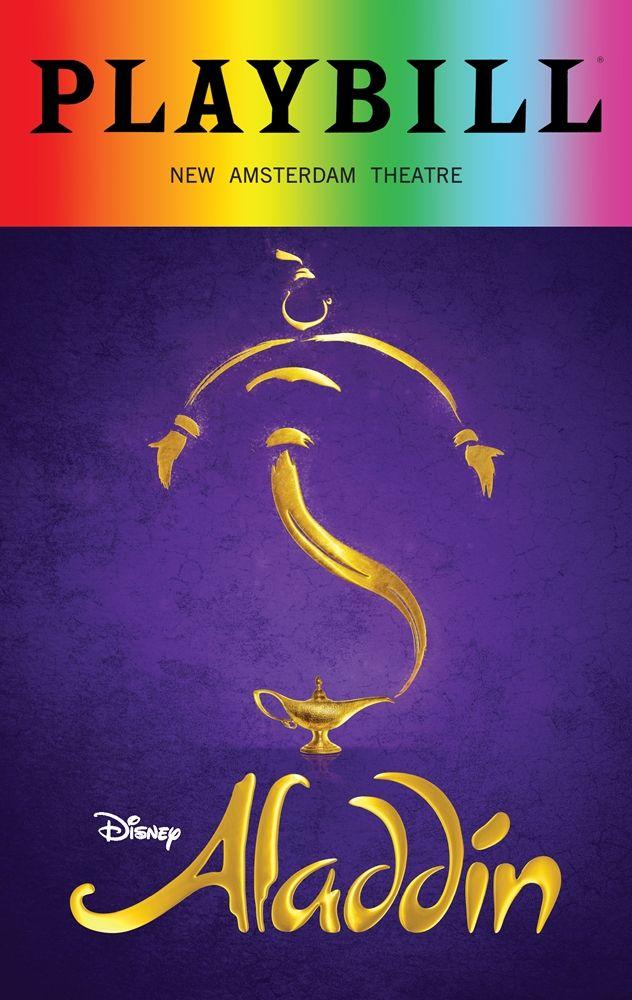 I Can Use Playbill Logo - Aladdin 2018 Playbill with Rainbow Pride Logo Night