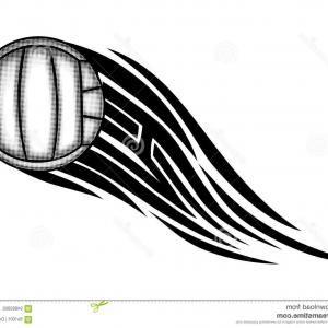 Black and White Volleyball Logo - Volleyball Icon In Black Outline Gm | SOIDERGI