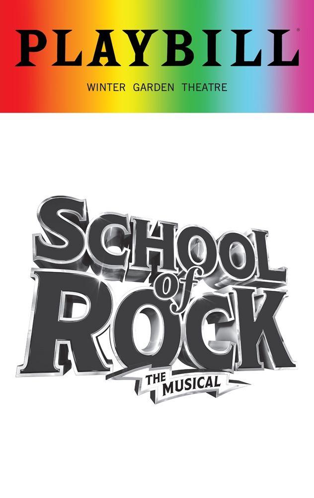 I Can Use Playbill Logo - School of Rock 2018 Playbill with Rainbow Pride Logo