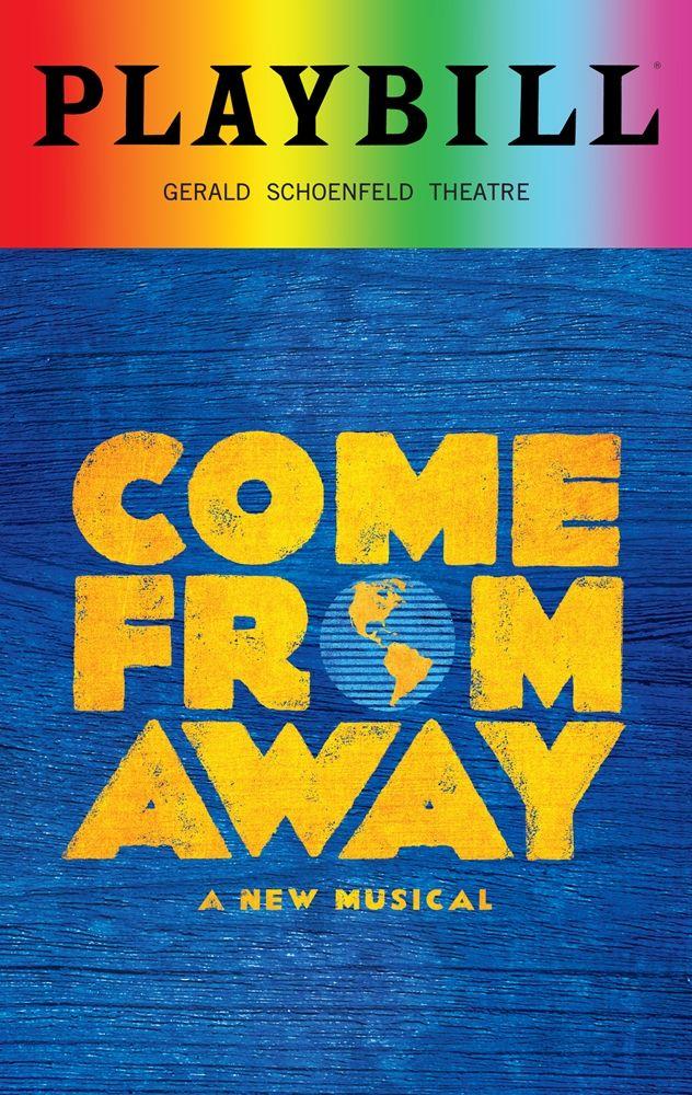 I Can Use Playbill Logo - Come From Away - June 2018 Playbill with Rainbow Pride Logo ...
