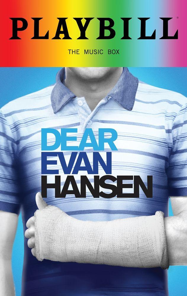 I Can Use Playbill Logo - Dear Evan Hansen - June 2018 Playbill with Rainbow Pride Logo ...