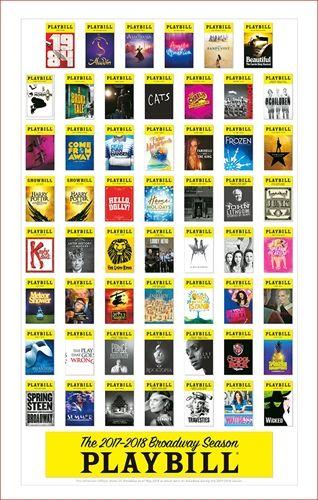 I Can Use Playbill Logo - Broadway Season Playbill Poster 2017 - 2018 - Playbill Merchandise ...