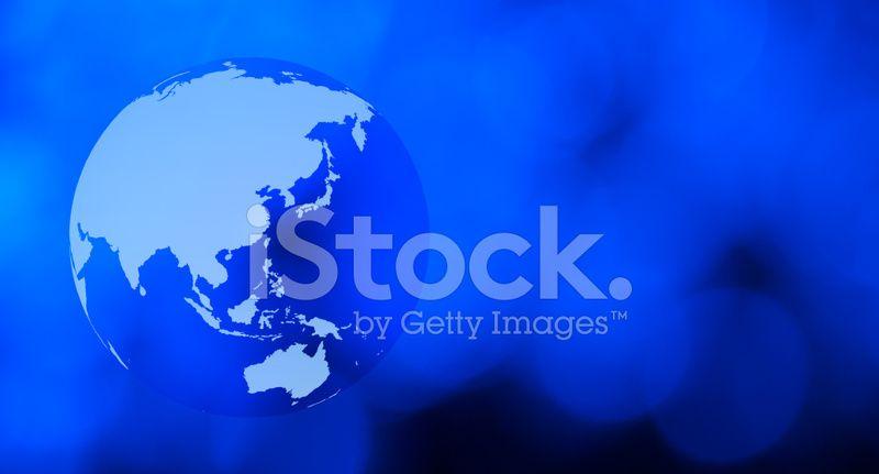 Dark Blue Internet Globe Logo - Internet World Concept Dark Blue Background