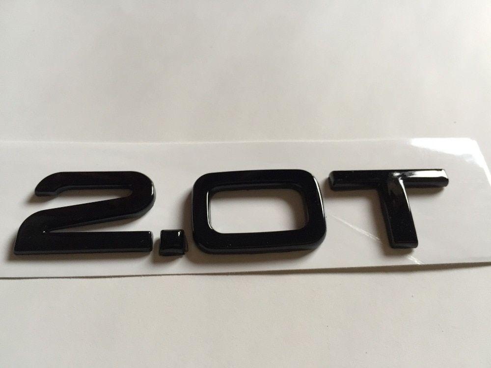 2.0T Logo - 2.0 T Car Sticker Turbo Engine Metal Emblem Logo Badge Sticker ...