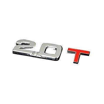2.0T Logo - 3D Metal 1.6 1.8 2.0 3.0 T Logo Emblem Badge Car Styling Stickers ...