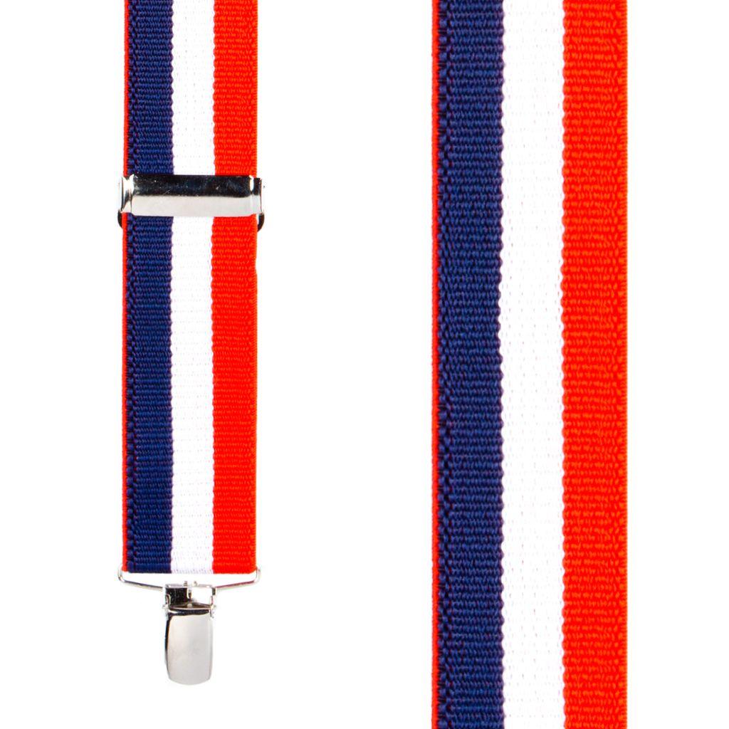 Red White and Blue C Logo - Red, White and Blue Striped Work Suspenders