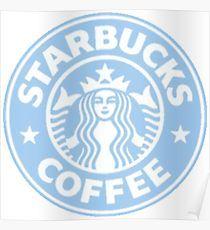 Blue Starbucks Logo - Starbucks Logo Posters | Redbubble