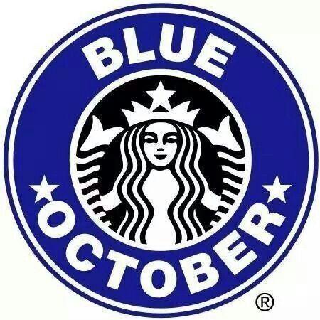 Blue Starbucks Logo - Blue October. Starbucks, Starbucks coffee