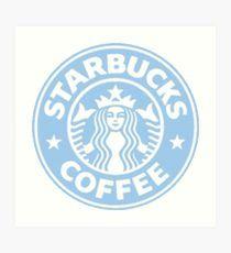 Blue Starbucks Logo - Starbucks Logo Art Prints | Redbubble