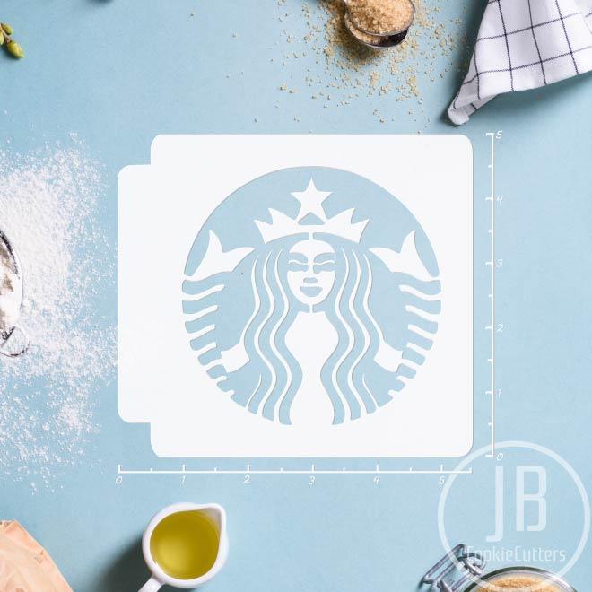 Blue Starbucks Logo - Starbucks Logo Stencil 100