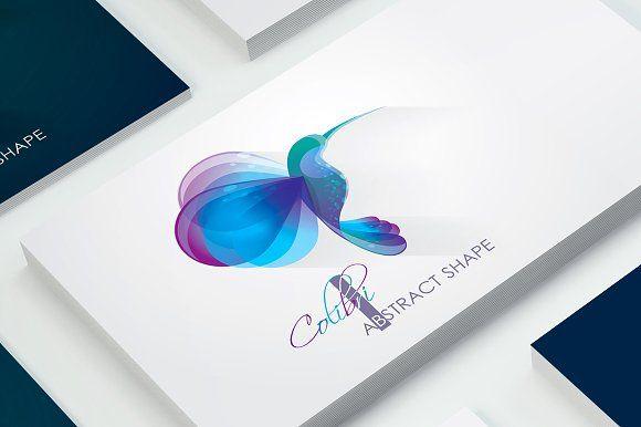 Hummingbird Logo - Vector Hummingbird logo-Colibri ~ Logo Templates ~ Creative Market