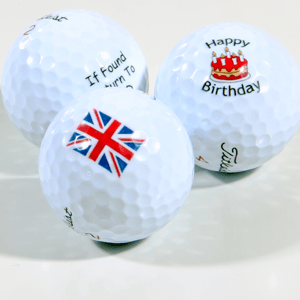 Golfer in Blue Box Logo - golf balls | personalised golf balls | best4balls