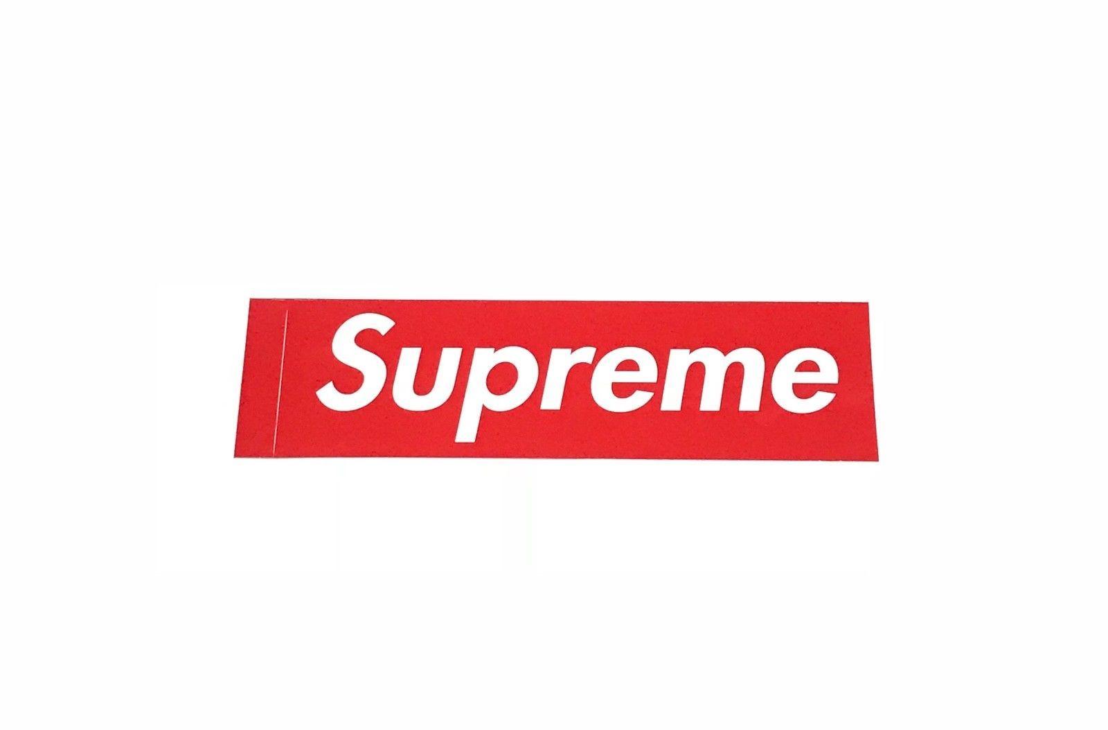 BAPE Supreme Box Logo - Details about Supreme Box Logo Sticker Classic Red 100% Authentic