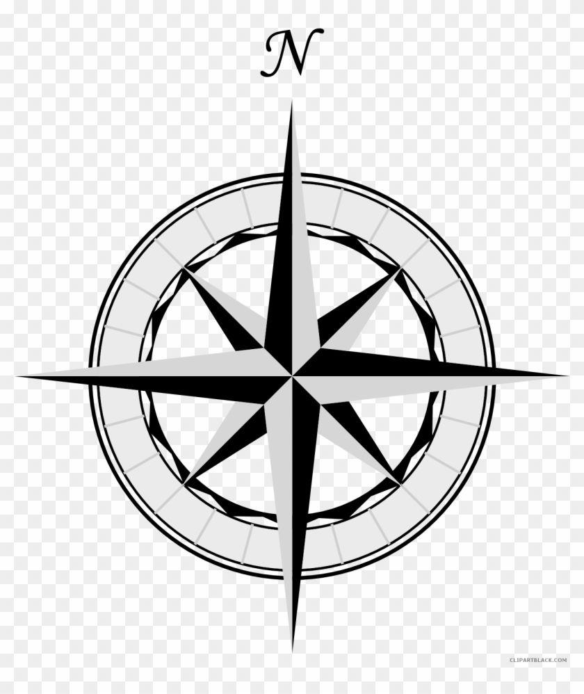 Black White Grayscale Logo - Grayscale Compass Tools Free Black White Clipart Image