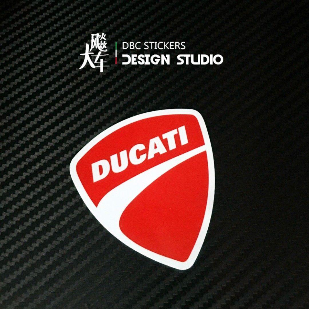 Ducati Logo - Ducati logo sticker red white, Motorbikes, Motorbike Accessories