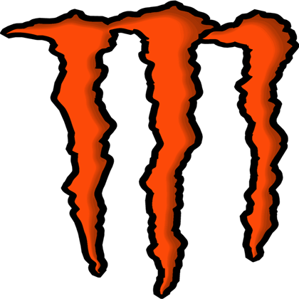 Red Monster Logo - orange monster logo