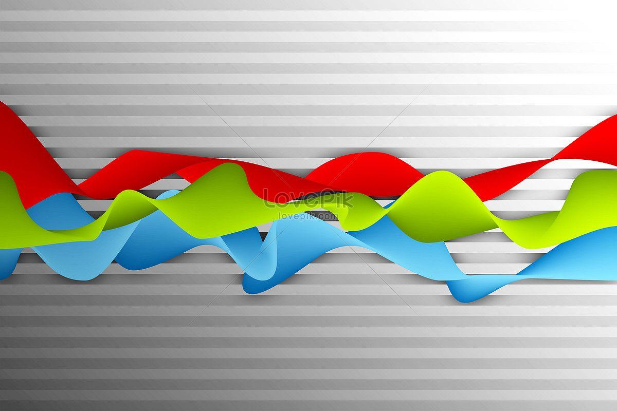 Three Red Waves Logo - Three waves of red green and blue stripes photo image_picture free ...