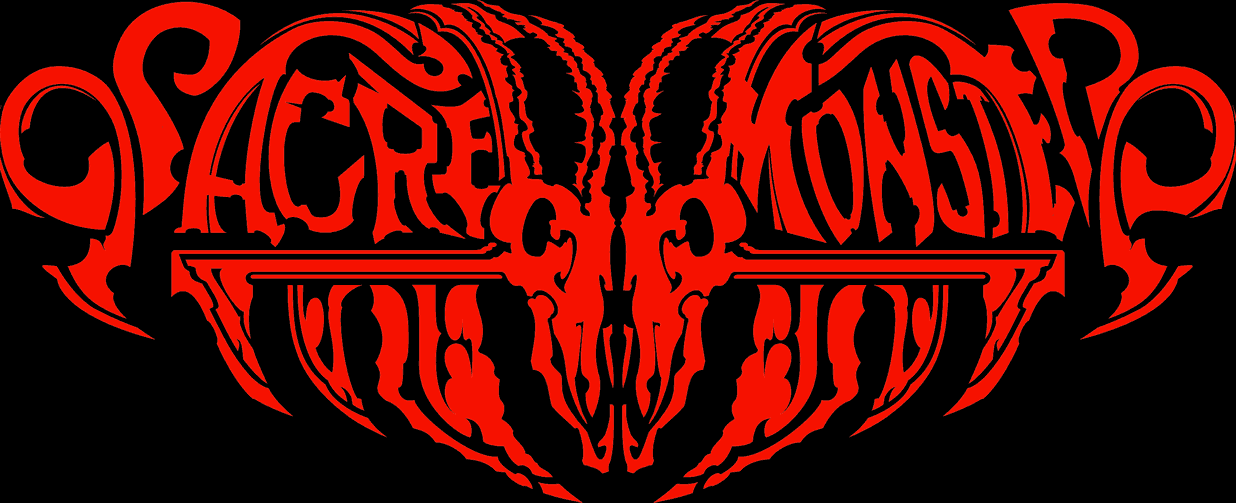 Red Monster Logo - Sacred Monster - Chicago Doom/Thrash Metal since 2012