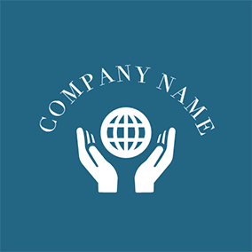 Hands-On Globe Company Logo - Free Hand Logo Designs | DesignEvo Logo Maker