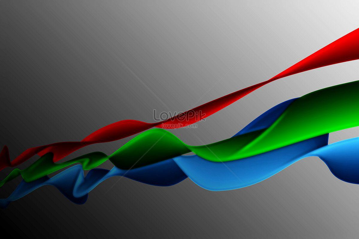 Three Red Waves Logo - Three waves of red green and blue stripes photo image_picture free ...