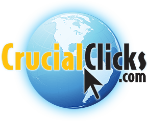 Dark Blue Internet Globe Logo - Internet Marketing Solutions For Your Business | By CrucialClicks.Com