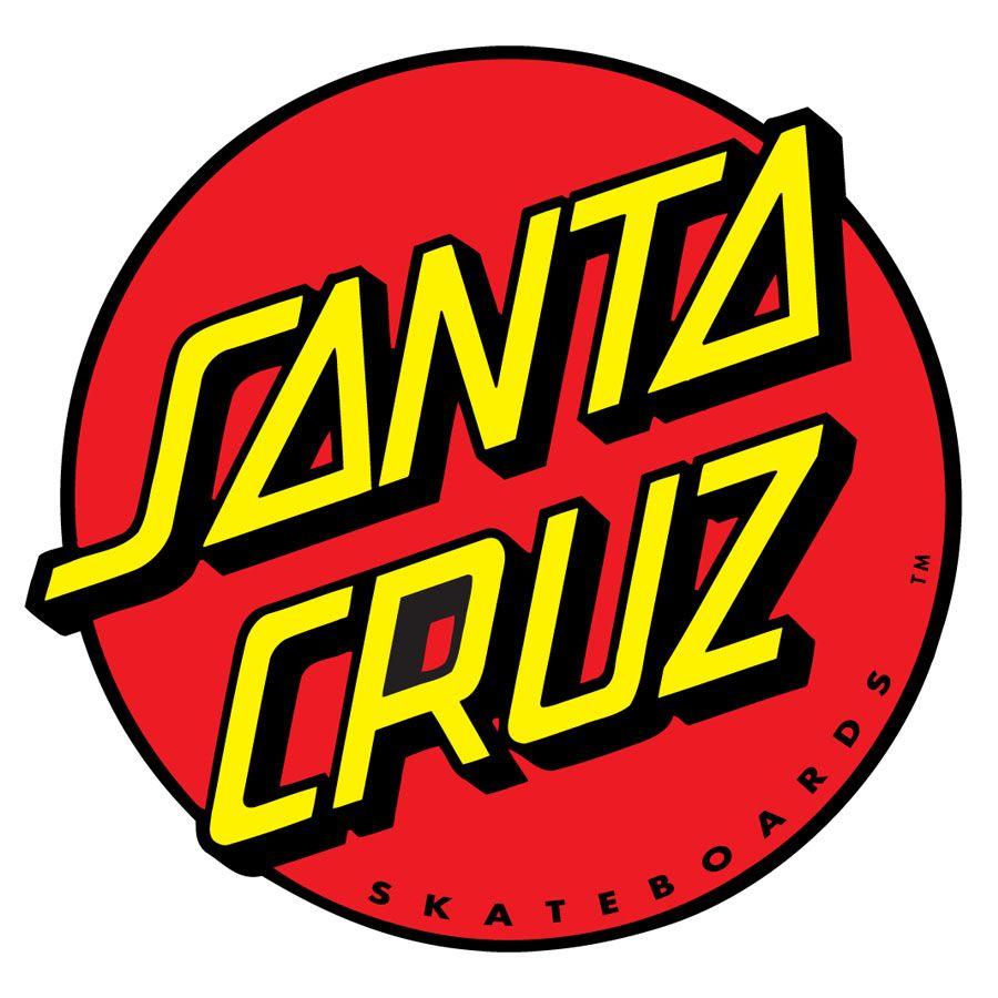 Three Red Waves Logo - Santa Cruz Classic Dot Sticker 3 Inch Red - Pacifc Wave Surf Shop