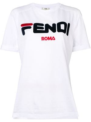 Women Fendi Shirt Logo - Fendi T-shirts & jersey shirts for women - Farfetch