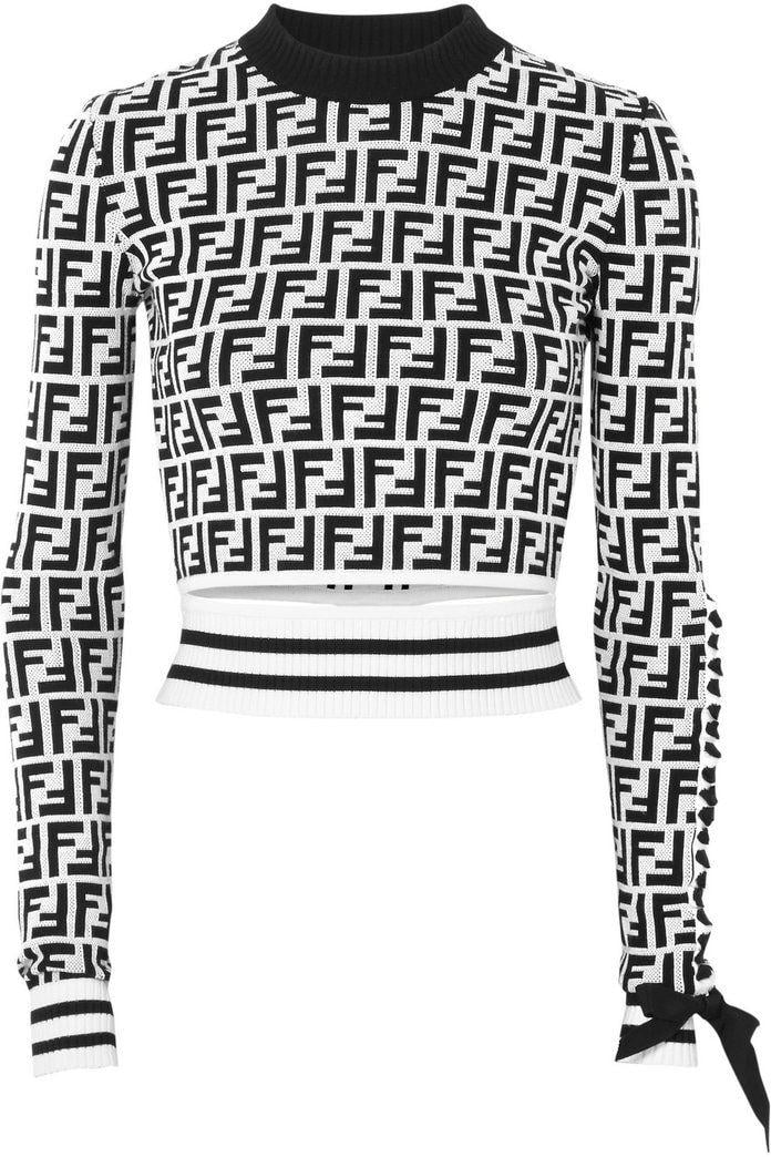 Women Fendi Shirt Logo - Net-a-Porter Launches Fendi Capsule Collection | InStyle.com